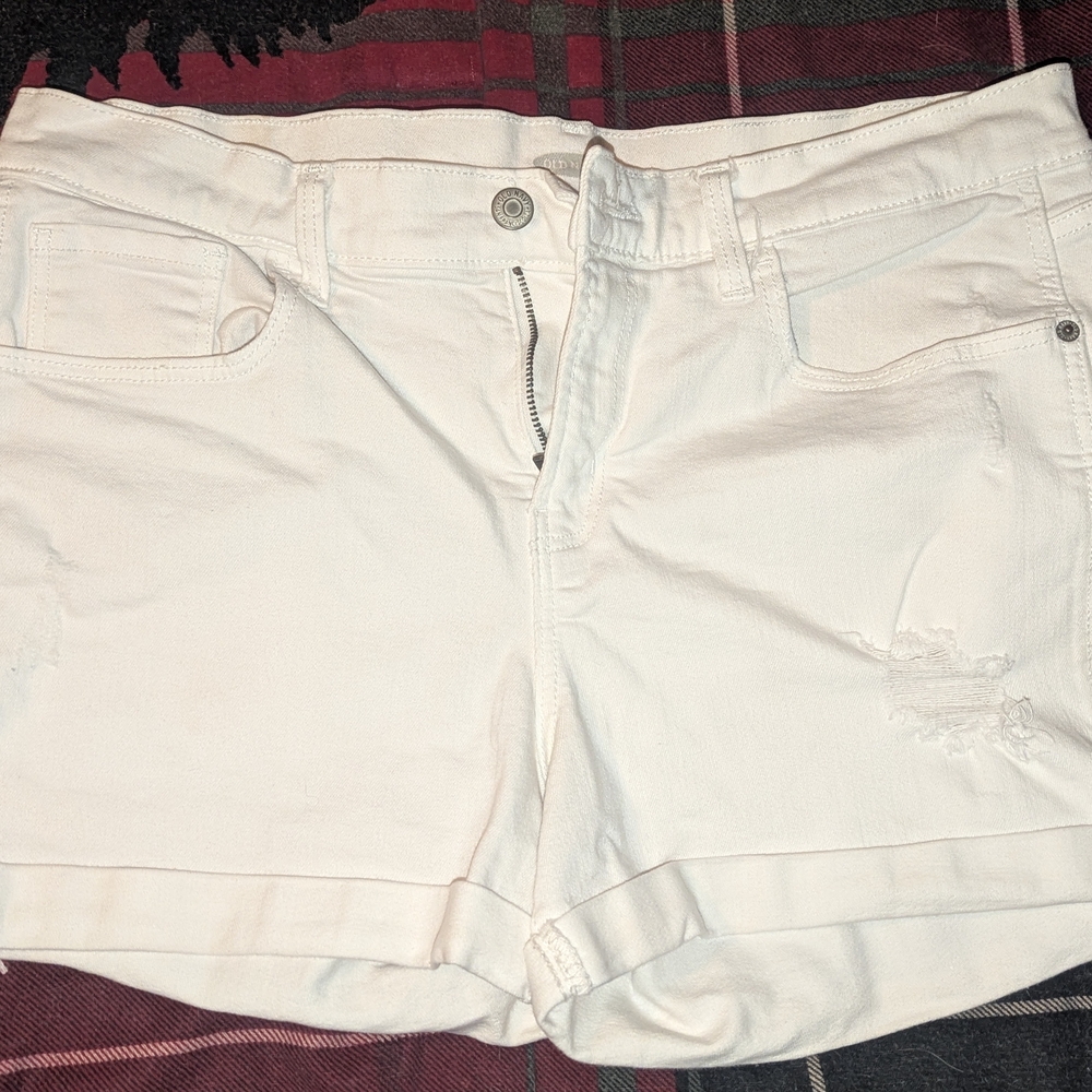 Old Navy White Jean Shorts Classic Style
